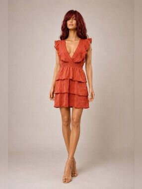 Juniper Blu Dusty Rose Mini Dress NWT S